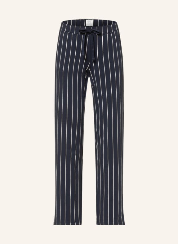 SCHIESSER Spodnie od piżamy MIX+RELAX GRANATOWY/ ECRU