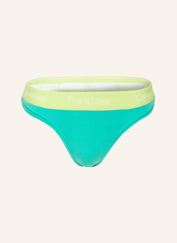Calvin Klein String PRIDE TÜRKIS/ HELLGRÜN