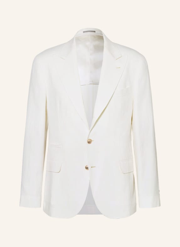 BRUNELLO CUCINELLI Suit jacket extra slim fit in linen ECRU