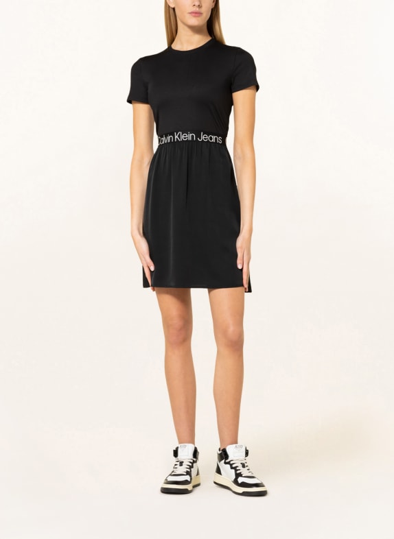 Calvin Klein Jeans Kleid im Materialmix