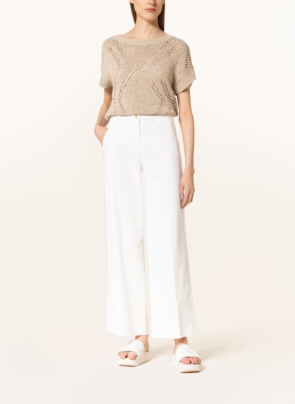 LUISA CERANO Knit shirt with linen