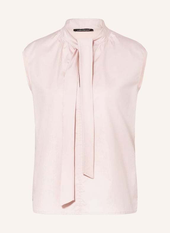 LUISA CERANO Blusentop im Materialmix ROSÉ