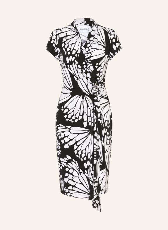 Joseph Ribkoff Kleid in Wickeloptik SCHWARZ/ WEISS