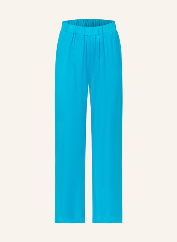 darling harbour Wide leg trousers in satin NEON BLUE