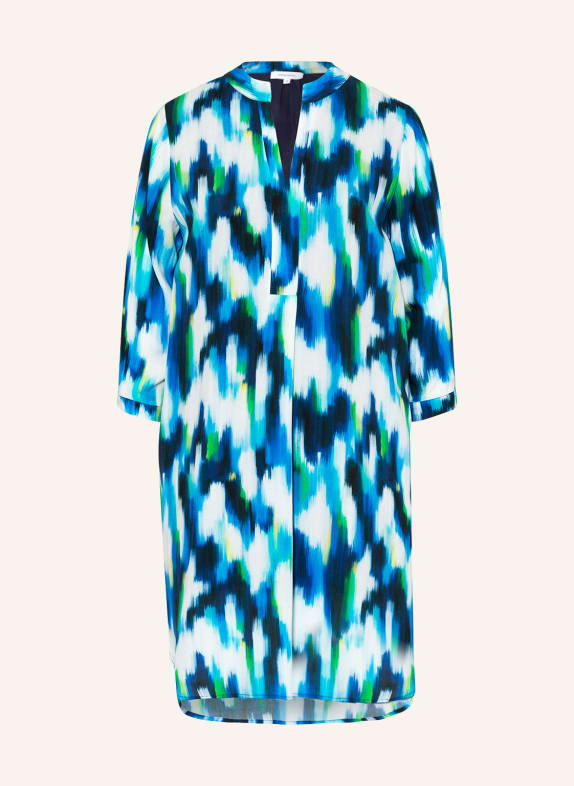 darling harbour Kleid mit 3/4-Arm BLAU/ WEISS/ NEONGRÜN