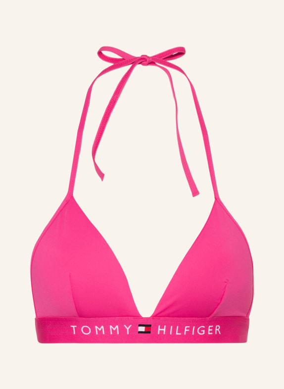 TOMMY HILFIGER Triangle bikini top PINK