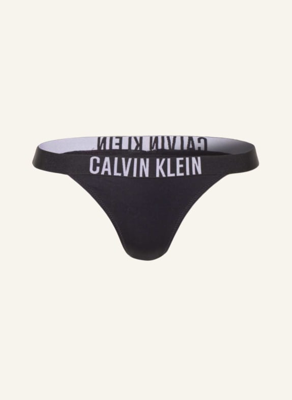 Calvin Klein Dół od bikini brazylijskiego INTENSE POWER CZARNY