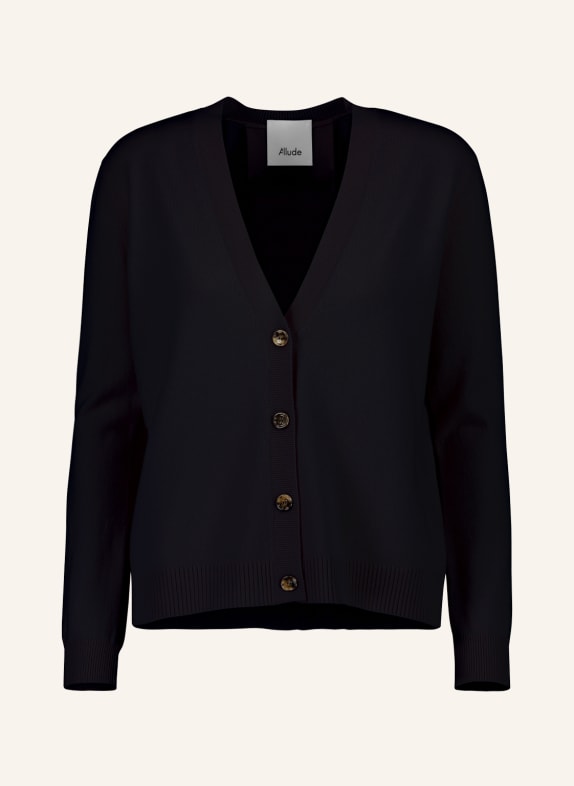 ALLUDE Cardigan with cashmere DARK BLUE