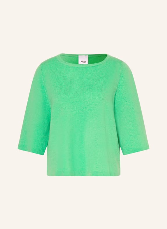 ALLUDE Pullover mit Cashmere und 3/4-Arm NEONGRÜN