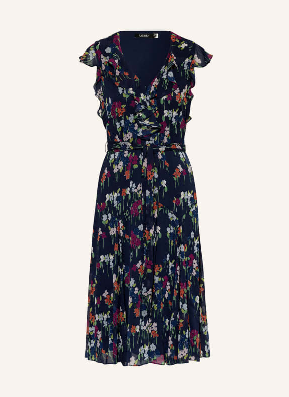 LAUREN RALPH LAUREN Chiffon-Kleid mit Volants