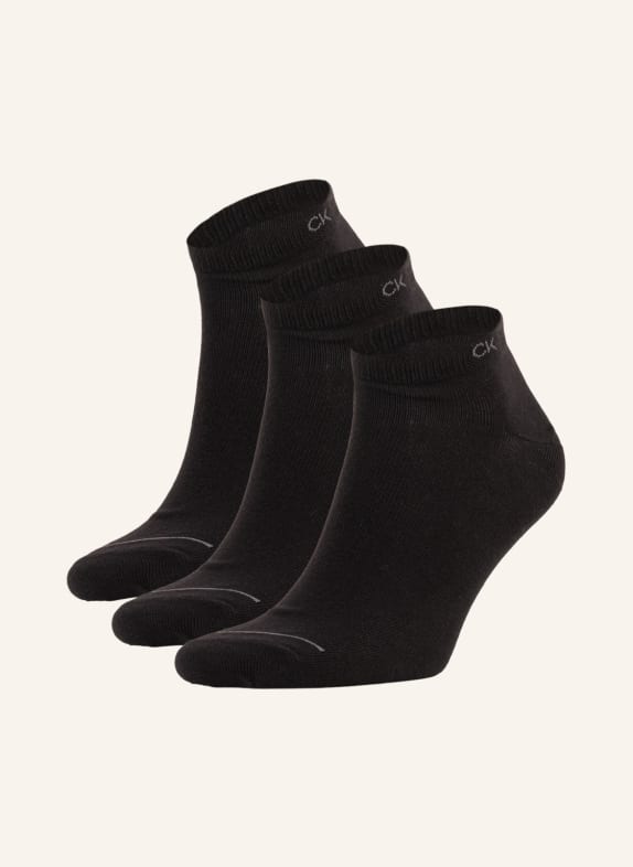 Calvin Klein Sneaker ponožky, 6 párů v balení 001 BLACK