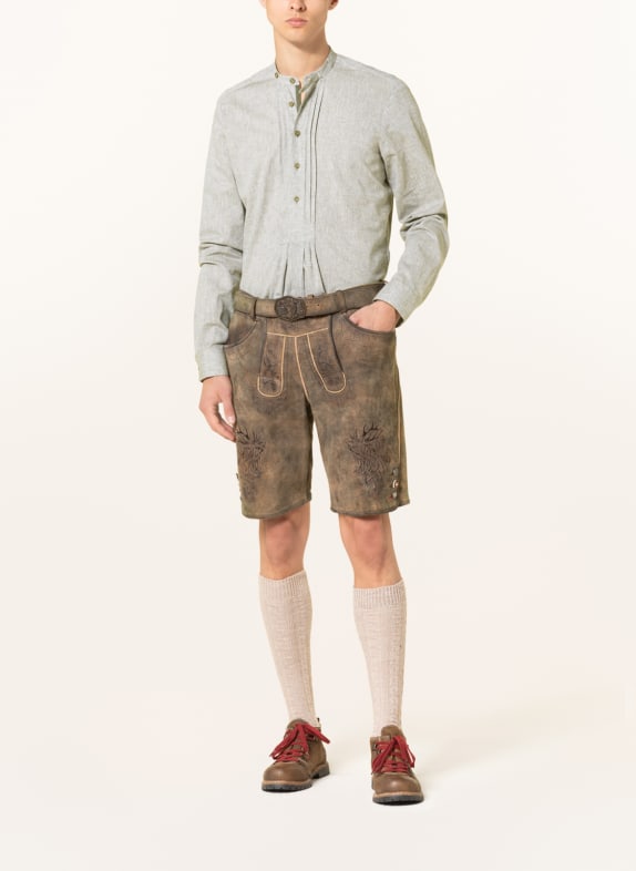Hammerschmid Trachtenhemd PFOAD Slim Fit mit Leinen