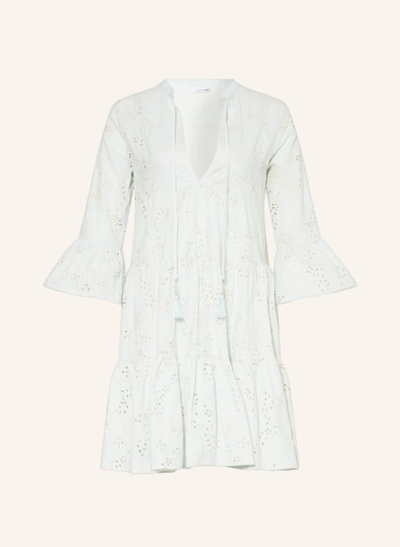 TRUE RELIGION Kleid mit Lochstickereien MINT/ ECRU