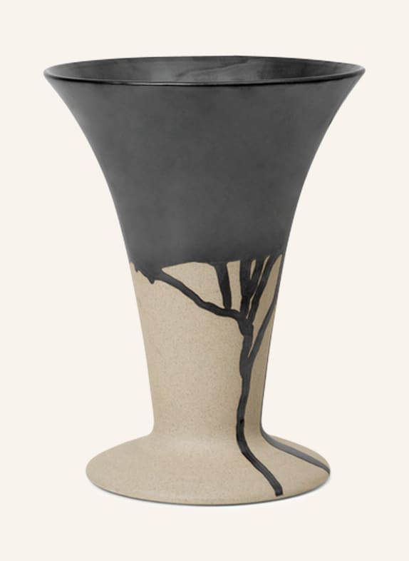 Ferm LIVING Vase FLORES SILVER/ CREAM