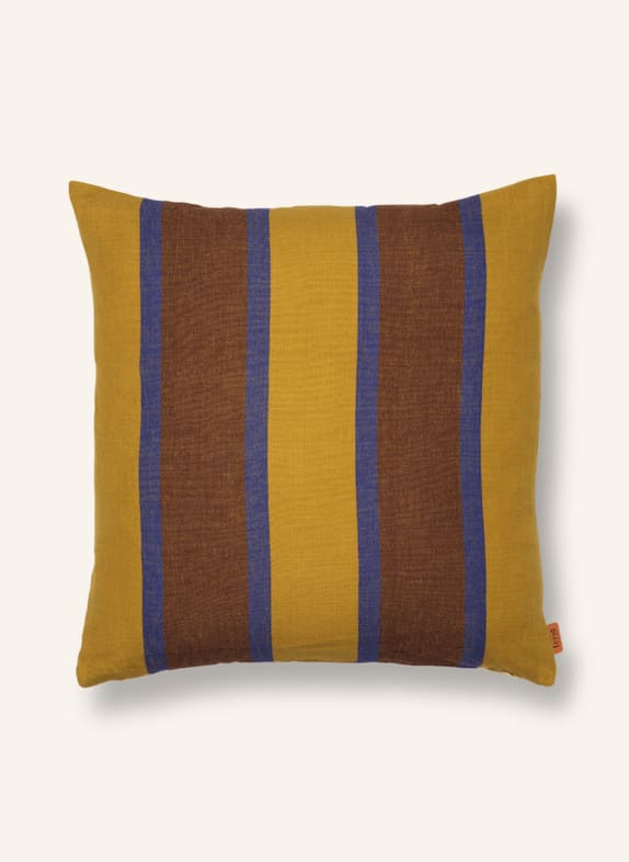 Ferm LIVING Decorative cushion cover DARK YELLOW/ BROWN/ BLUE