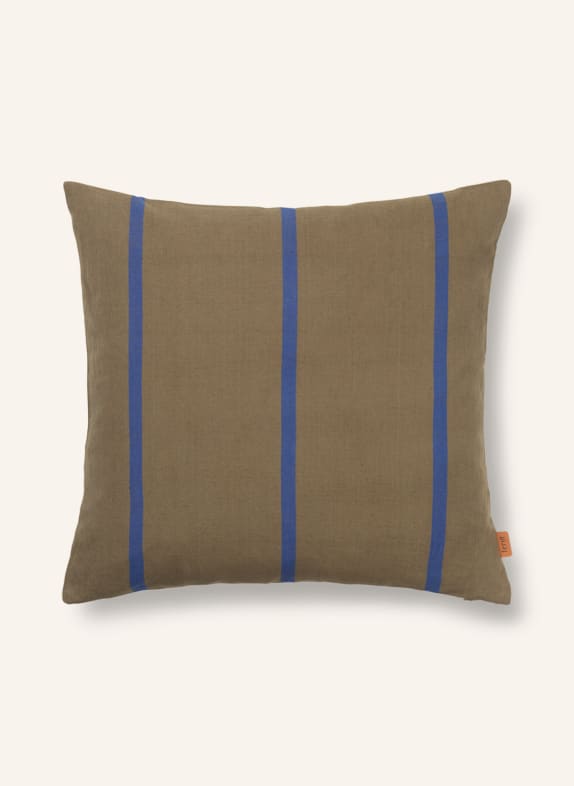 Ferm LIVING Decorative cushion cover OLIVE/ BLUE