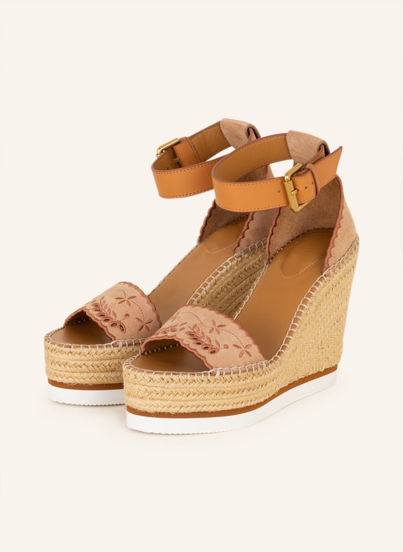 SEE BY CHLOÉ Plateau-Wedges GLYN 320 nude