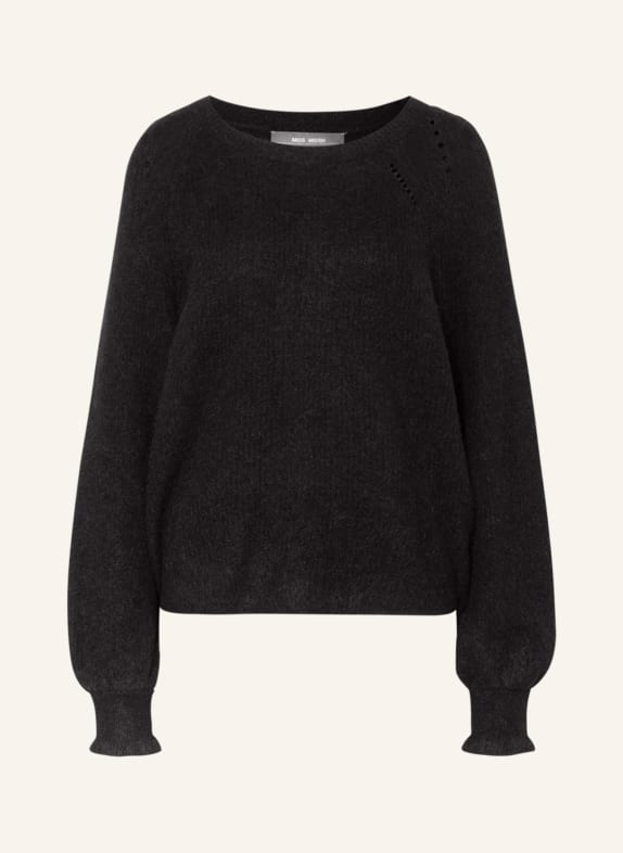 MOS MOSH Sweater with alpaca BLACK