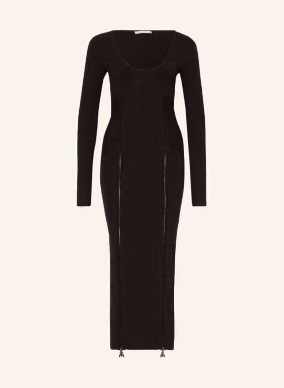 PATRIZIA PEPE Strickkleid SCHWARZ