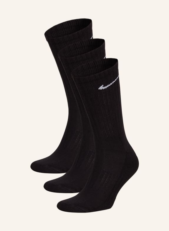 Nike 3-pack sports socks CUSHIONED 001 BLACK
