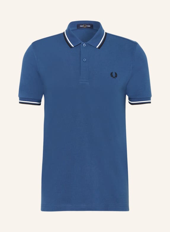 FRED PERRY Piqué poloshirt M3600 straight fit BLUE
