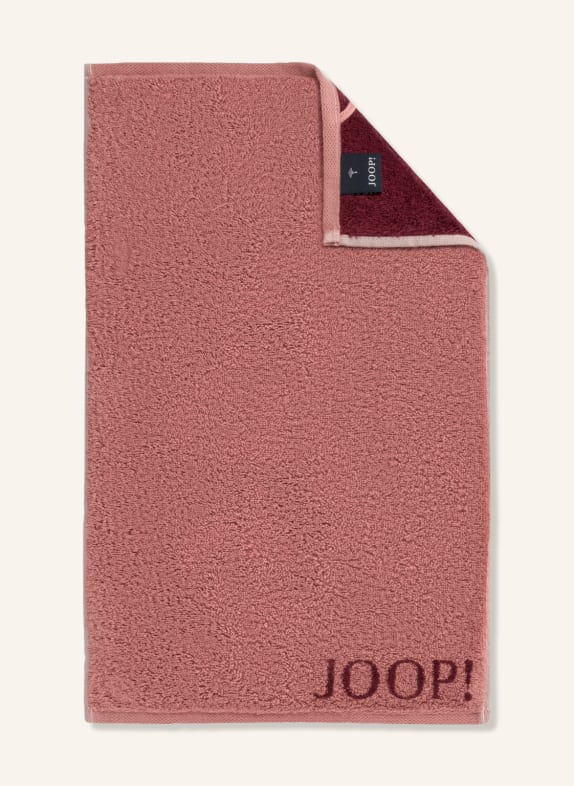 JOOP! Guest towel CLASSIC DOUBLEFACE  DARK RED/ DUSKY PINK