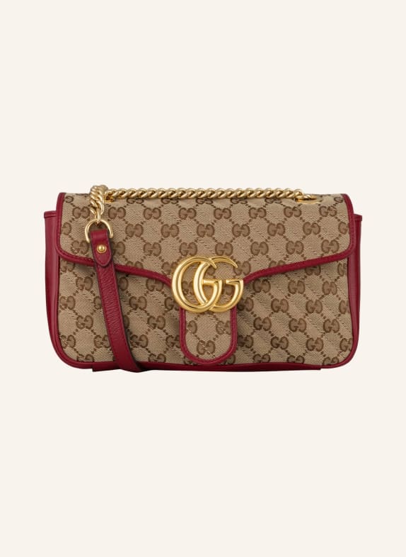 GUCCI Schultertasche GG MARMONT SMALL B.EB/NEW CHERRY RED