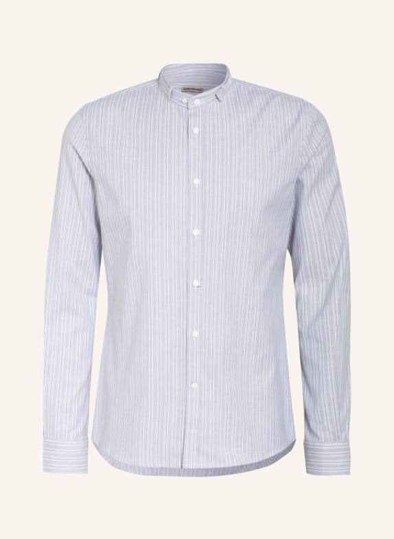 Gottseidank Trachten shirt LENZ extra slim fit BLUE/ GRAY/ WHITE