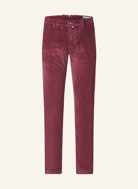 JACOB COHEN Cord chinos BOBBY slim fit DARK RED