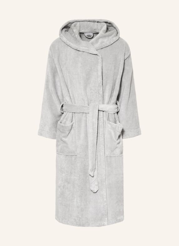 en VOGUE Unisex bathrobe with hood GRAY