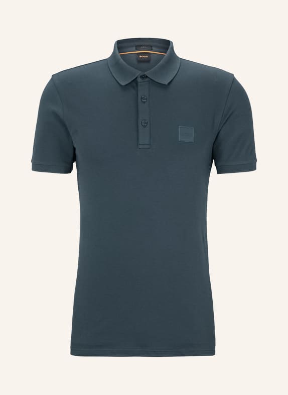 BOSS Piqué polo shirt PASSENGER slim fit DARK GREEN