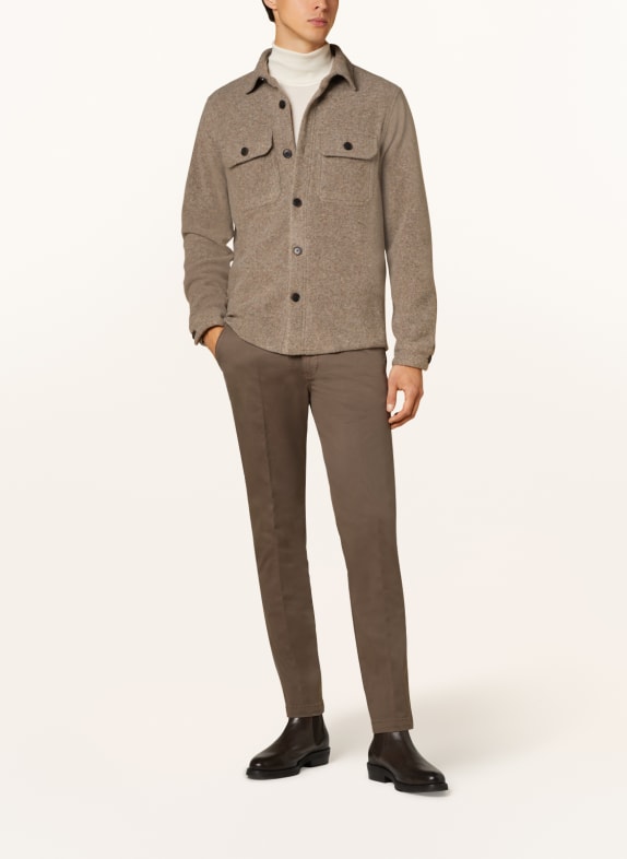 CINQUE Chinosy CIWOOD slim fit SZAROBRĄZOWY