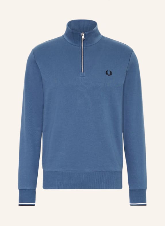 FRED PERRY Mikina Sweat Troyer MODRÁ