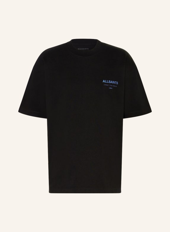 ALLSAINTS T-Shirt UNDERGROUND SCHWARZ/ BLAU