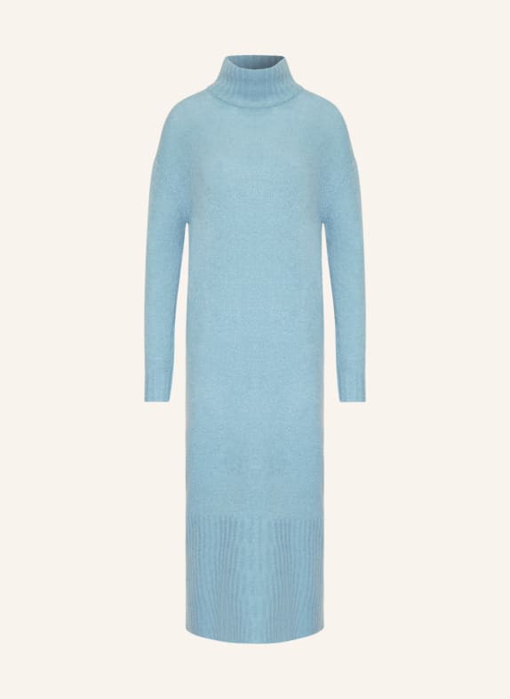 American Vintage Dzianinowa sukienka oversize JASNONIEBIESKI