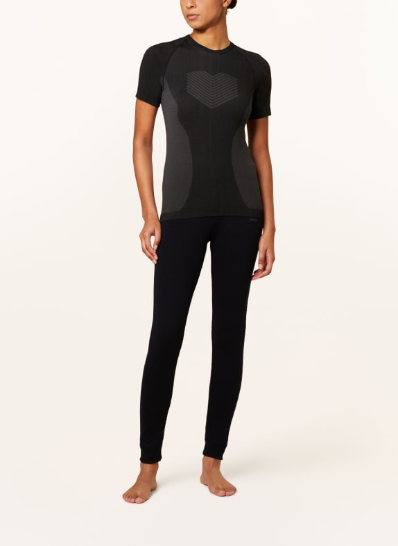 odlo Funktionswäsche-Hose NATURAL MERINO 260 aus Merinowolle SCHWARZ
