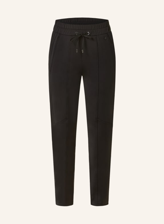 MARC CAIN Jersey trousers RHODOS in jogger style 900 BLACK