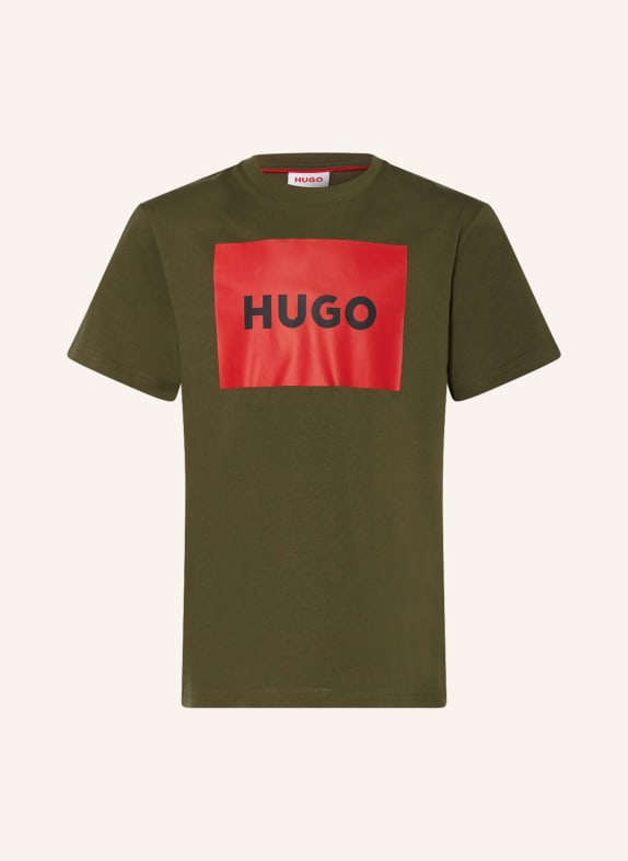 HUGO T-Shirt OLIV/ ROT/ SCHWARZ