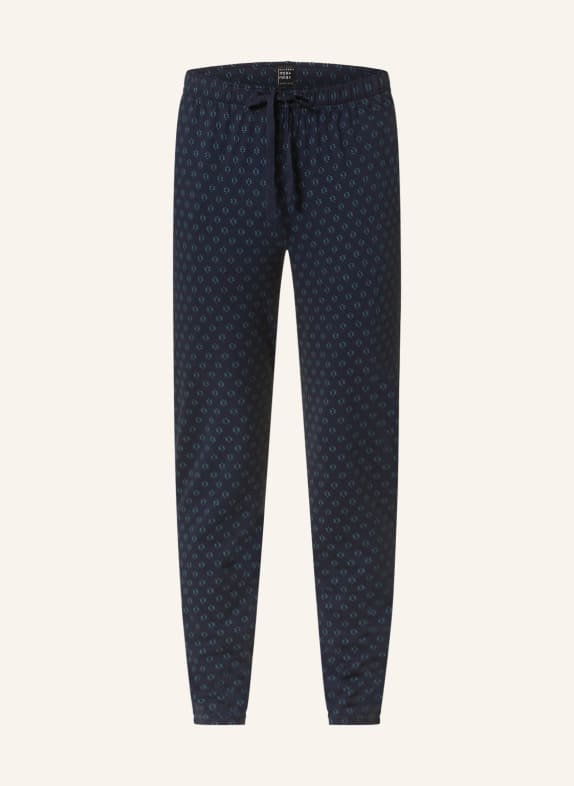 SCHIESSER Spodnie od piżamy MIX+RELAX GRANATOWY/ PETROL