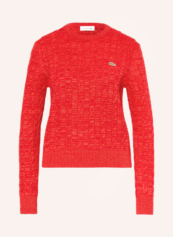 LACOSTE Pullover ROT