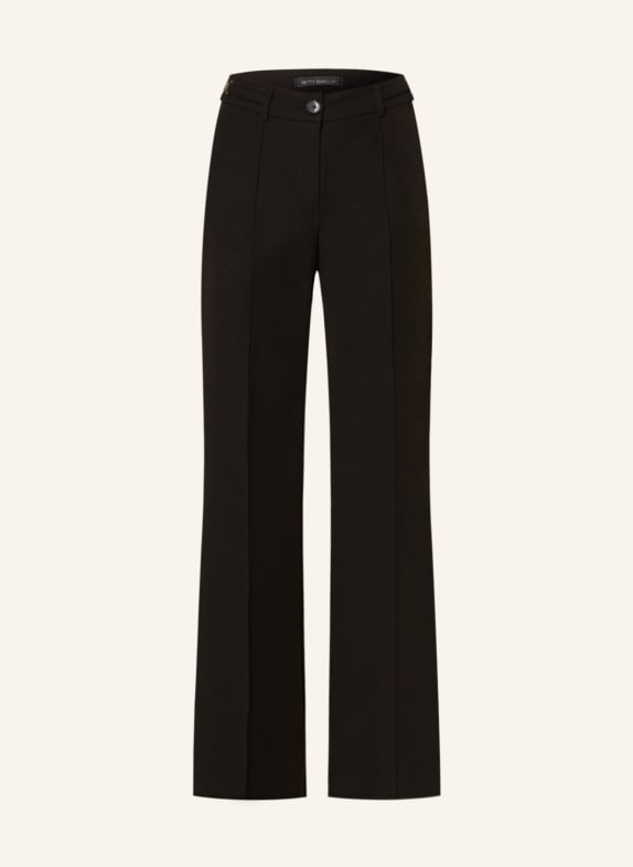 Betty Barclay Wide leg trousers made of jersey BLACK