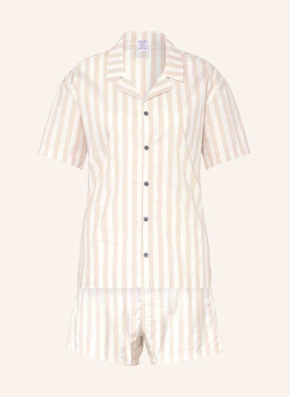Calvin Klein Shorty-Schlafanzug PURE COTTON ROSA/ WEISS