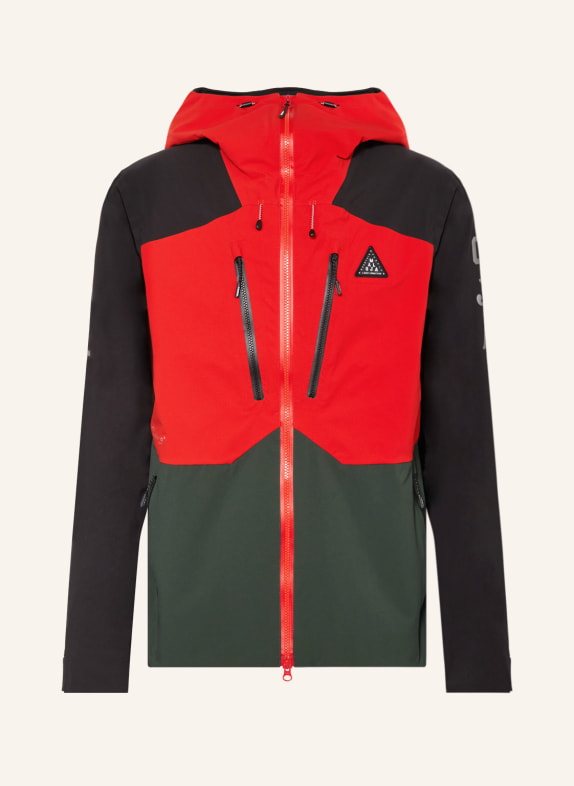 maloja Ski jacket RUMOM. RED/ BLACK/ KHAKI