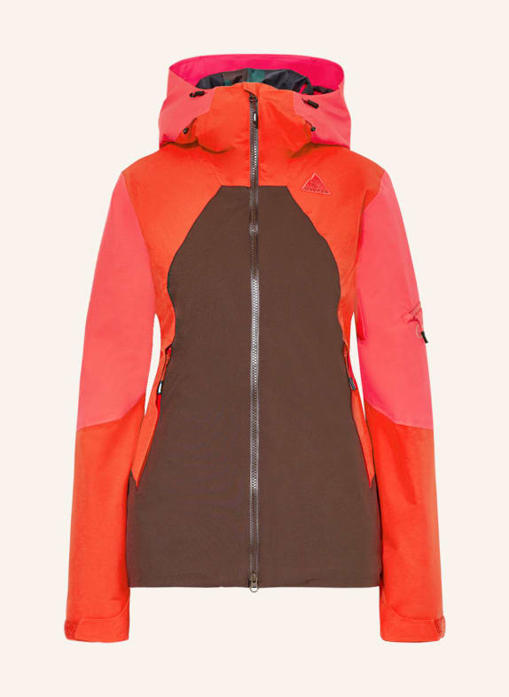 maloja Ski jacket TOSCM. RED/ PINK/ BROWN