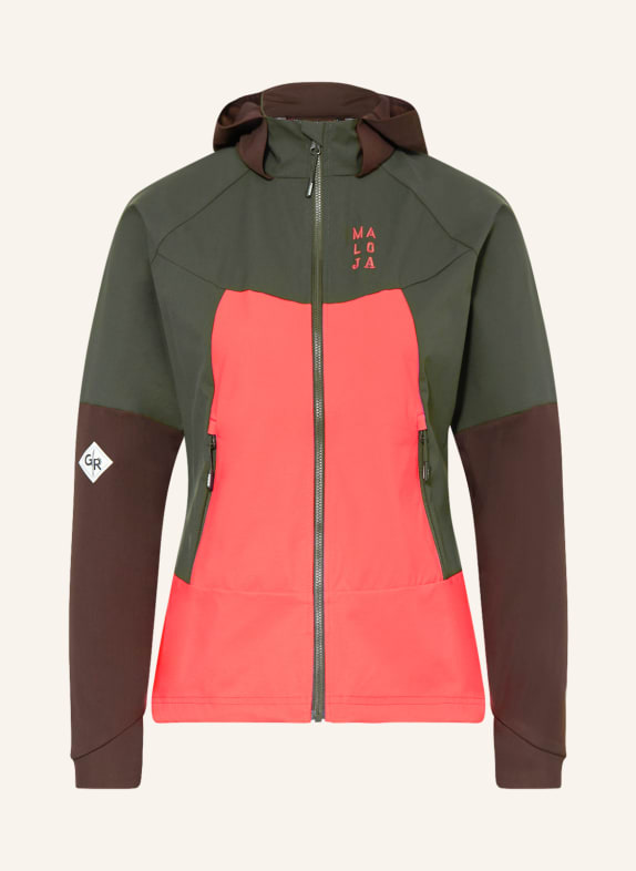 maloja Cross-country ski jacket SCHARECKM. GREEN/ PINK