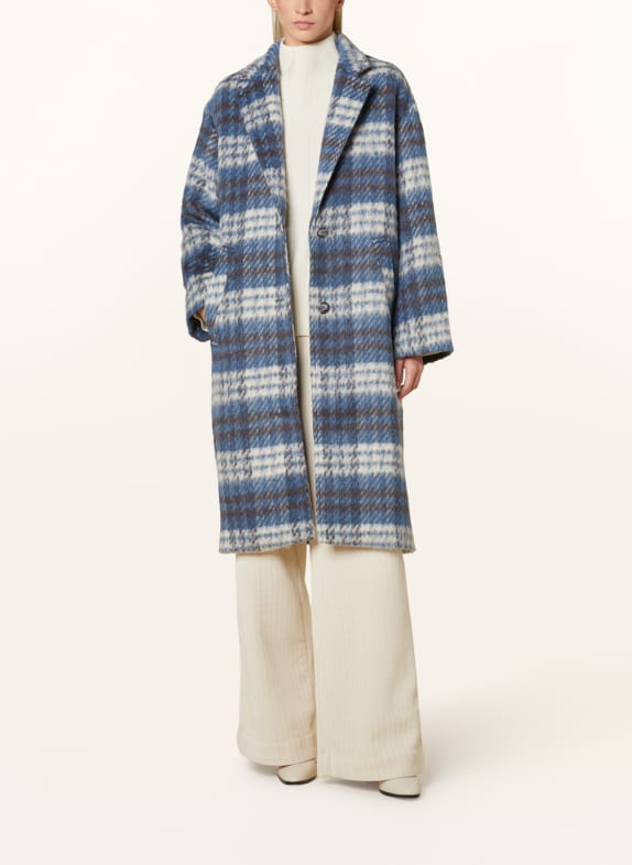 Pepe Jeans Płaszcz RUNNA NIEBIESKI / SZARY / KREMOWY