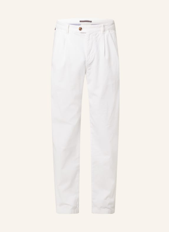 TOMMY HILFIGER Corduroy trousers DENTON wide tapered WHITE