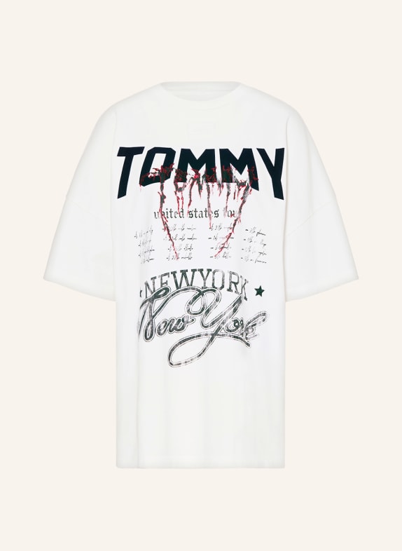 TOMMY JEANS T-Shirt ECRU/ SCHWARZ