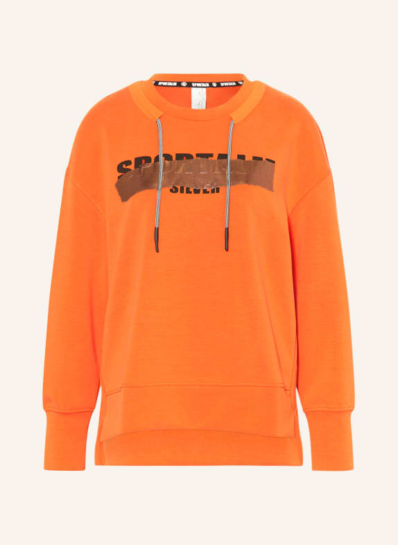 ULLI EHRLICH SPORTALM Sweatshirt WATERDROPS ORANGE