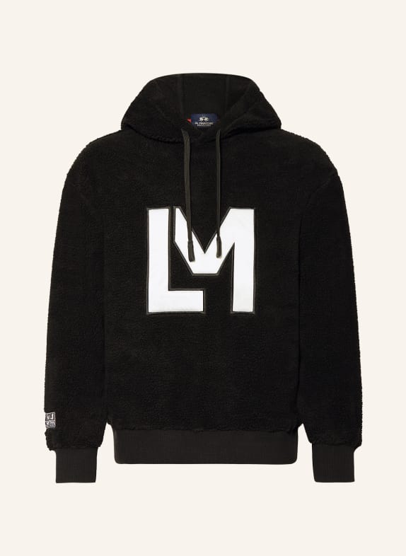 LA MARTINA Fleece hoodie BLACK